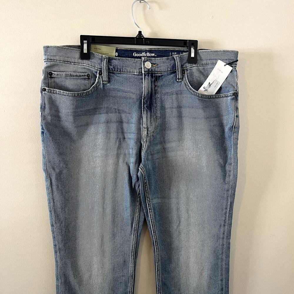 NWT Goodfellow & Co Slim Fit Dark Wash Jeans Men's 38x30 - Picture 2 of 7